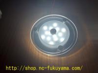 12V LED シーリングライト φ9cm 青/白　クリアーレンズ